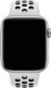 Apple Watch Nike Series 5 (GPS) 44mm Silver Aluminum Case with Pure Platinum/Black Nike Sport Band - Silver Aluminum - (2019)-Front_Standard