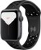 Apple Watch Nike Series 5 (GPS) 44mm Aluminum Case with Anthracite/Black Nike Sport Band - Space Gray-Front_Standard 