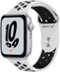 Apple Watch Nike SE 1st Generation (GPS) 44mm Aluminum Case with Nike Sport Band - Silver - (2020)-Front_Standard