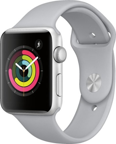  Apple Watch Series 3 (GPS), 42mm Silver Aluminum Case with Fog Sport Band - Silver Aluminum