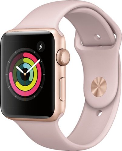  Apple Watch Series 3 (GPS), 42mm Gold Aluminum Case with Pink Sand Sport Band - Gold Aluminum