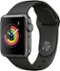 Apple Watch Series 3 (GPS), 38mm Space Gray Aluminum Case with Gray Sport Band - Space Gray - (2017)-Angle_Standard