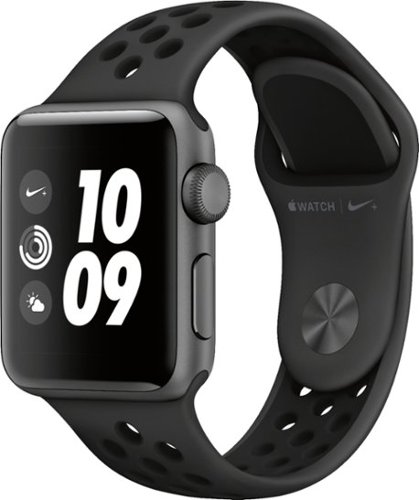  Apple Watch Nike+ Series 3 (GPS), 38mm Space Gray Aluminum Case with Anthracite/Black Nike Sport Band - Space Gray