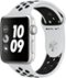 Apple Watch Nike+ Series 3 (GPS), 42mm Silver Aluminum Case with Pure Platinum/Black Nike Sport Band - Silver Aluminum - (2015)-Angle_Standard