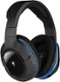 Turtle Beach - Geek Squad Certified Refurbished Ear Force Stealth 400 Wireless Stereo Gaming Headset for PlayStation 3/4 - Black-Front_Standard