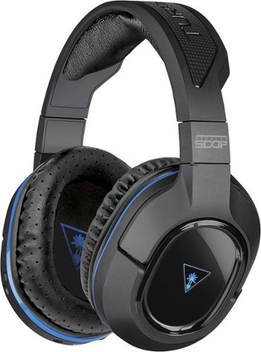  Turtle Beach - Geek Squad Certified Refurbished Ear Force Stealth 500P Wireless DTS Gaming Headset for PlayStation 3 and PlayStation 4 - Black