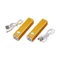 DENAQ - 2600 mAh Portable Charger for Most USB-Enabled Devices (2-Pack) - Gold-Front_Standard