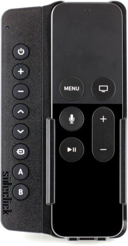 Sideclick - Universal Remote Attachment for Apple TV 2nd, 3rd, 4th, and 5th 4K Generation - Black