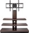 Insignia™ - TV Stand for Most Flat-Panel TVs Up to 55" - Dark Brown-Front_Standard 