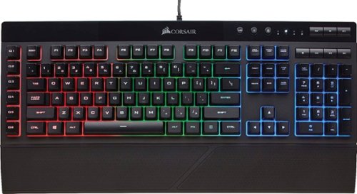  CORSAIR - K55 Wired Gaming Membrane Keyboard with RGB Backlighting