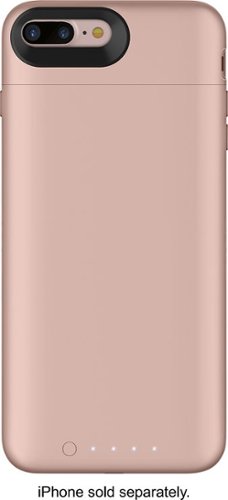  mophie - Juice Pack External Battery Case with Wireless Charging for Apple® iPhone® 7 Plus and 8 Plus - Rose Gold
