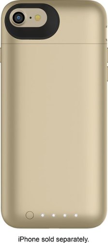  mophie - Juice Pack External Battery Case with Wireless Charging for Apple® iPhone® 7 and 8 - Gold