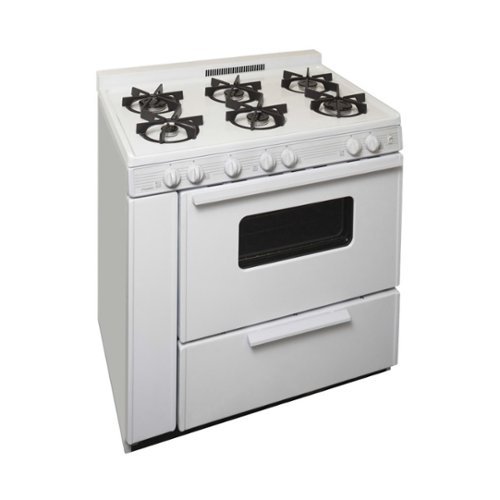 Premier - Freestanding Gas Range - White-Front_Standard 