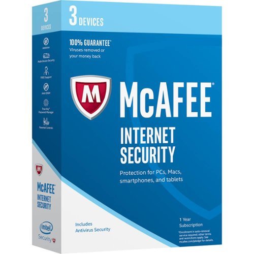  McAfee Internet Security (3 Devices) (1-Year Subscription)