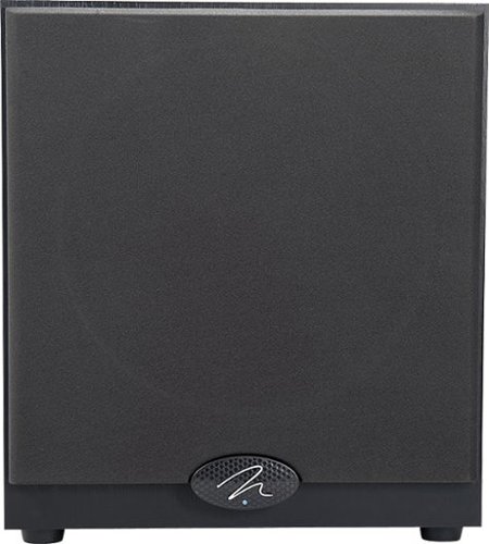 MartinLogan - Refurbished DYNAMO 10" 120W Powered Subwoofer - Black ash-Front_Standard 