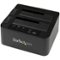 StarTech.com - Dual eSATA/USB 3.0 Hard Drive Duplicator Dock - Black-Front_Standard