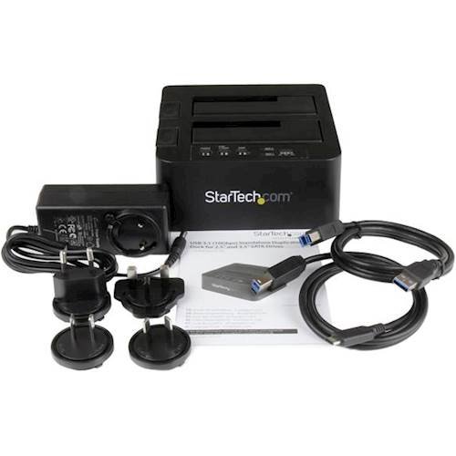StarTech.com Dual USB 3.0 Hard Drive Duplicator Dock - Black WORLDWIDE DELIVERY