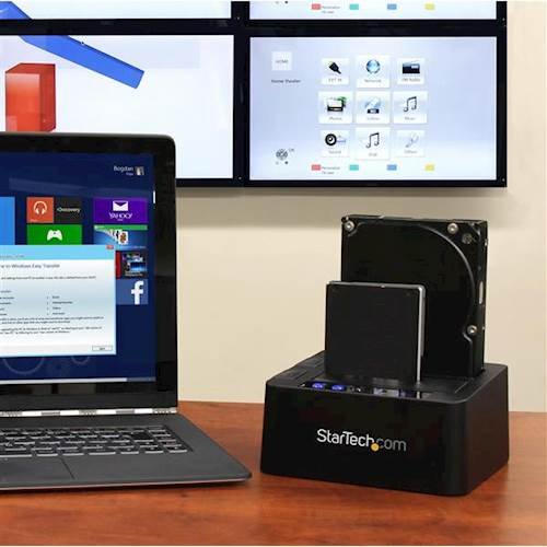 StarTech.com Dual USB 3.0 Hard Drive Duplicator Dock - Black SHOP ONLINE