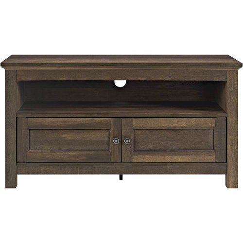 Walker Edison - TV Stand for Most Flat-Panel TVs Up to 48" - Brown-Front_Standard 