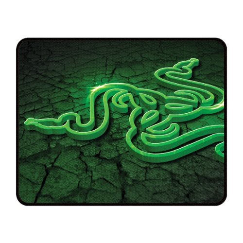 Razer - Goliathus Control Fissure Edition - Small Gaming Mouse Pad - Black/Green-Front_Standard 