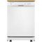 Whirlpool - 24" Front Control Portable Dishwasher - White-Front_Standard