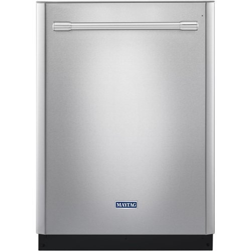 Maytag - 24" Built-In Dishwasher - Stainless Steel-Front_Standard 