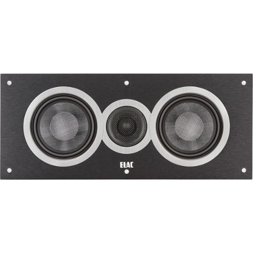  ELAC - Debut Dual 5-1/4&quot; 120-Watt Passive 2-Way Center-Channel Speaker - Black