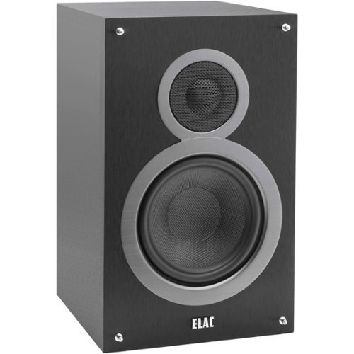  ELAC - Debut 6-1/2&quot; 120-Watt Passive 2-Way Bookshelf Speakers (Pair) - Black