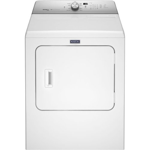  Maytag - 7.0 Cu. Ft. 9-Cycle Electric Dryer with Steam - White