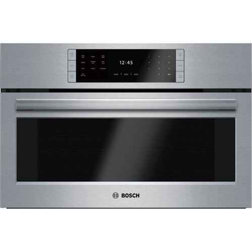 Bosch - Benchmark Series 29.8" Built-In Single Electric Steam Convection Wall Oven - Stainless steel