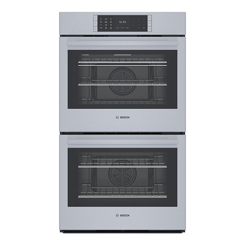 Bosch - Benchmark Series 29.8" Built-In Double Electric Convection Wall Oven - Stainless steel
