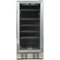 NewAir - 96-Can Built-In Beverage Cooler with Precision Temperature Controls and Adjustable Shelves - Stainless Steel-Front_Standard