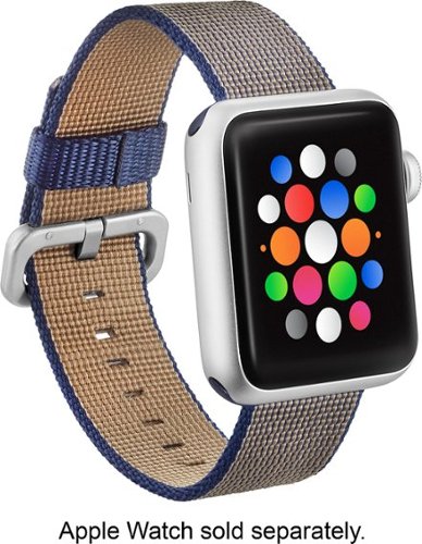  Modal™ - Woven Nylon Watch Band for Apple Watch 42mm (Series 1-8) and Apple Watch Ultra 49mm - Navy Blue