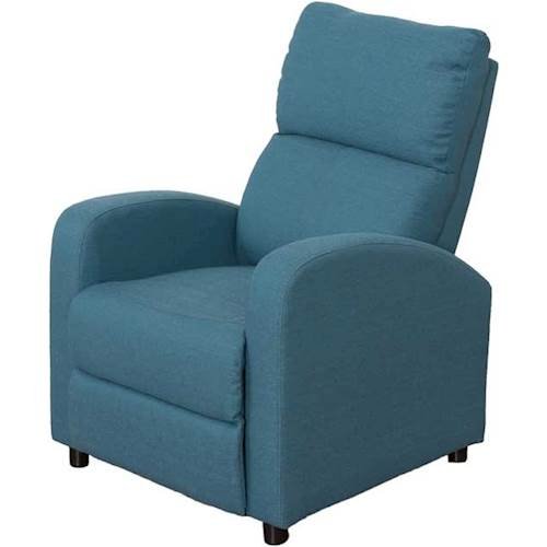 CorLiving - Moor Recliner - Blue-Front_Standard 