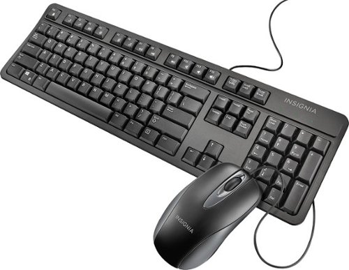  Insignia™ - USB Keyboard and Optical Mouse - Black