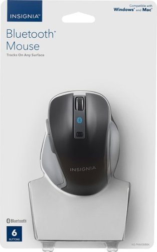 Insignia™ Bluetooth Optical Standard Mouse - Wireless - Black WORLDWIDE DELIVERY