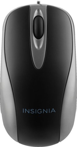  Insignia™ - USB Optical Mouse - Gray/Black