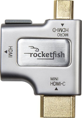  Rocketfish™ - HDMI-to-Micro-/Mini-HDMI Adapter - Silver/Gold