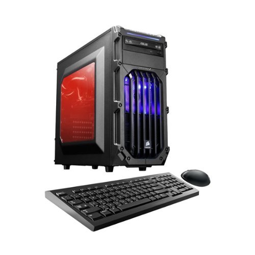 CybertronPC - Palladium GTX Desktop - Intel Core i5 - 16GB Memory - NVIDIA GeForce GTX 1060 - 120GB Solid State Drive + 2TB Hard Drive - Blue-Front_Standard 
