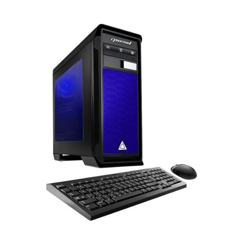  CybertronPC - Rhodium GTX Desktop - AMD FX-Series - 16GB Memory - NVIDIA GeForce GTX 1050 Ti - 1TB Hard Drive - Blue