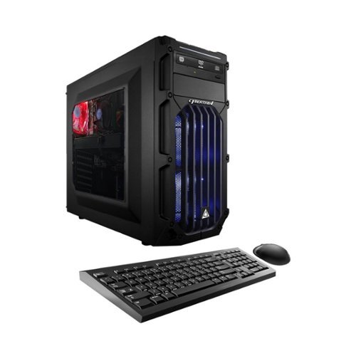 CybertronPC - Palladium GTX Desktop - Intel Core i3 - 8GB Memory - NVIDIA GeForce GTX 1050 - 1TB Hard Drive - Blue-Front_Standard 