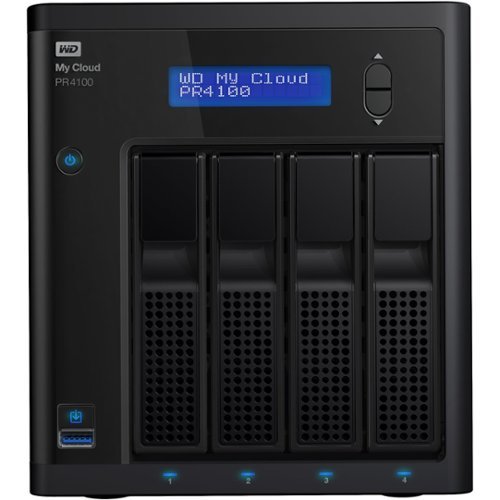 WD - My Cloud PR4100 24TB 4-Bay External Network Storage (NAS) - Black