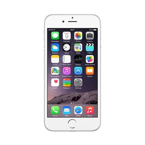  Apple - Pre-Owned iPhone 6 4G LTE with 16GB Memory Cell Phone (Unlocked) - Silver