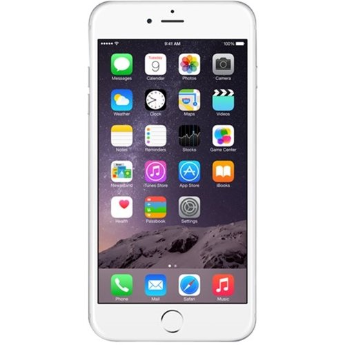  Apple - Refurbished Good - iPhone 6 Plus 4G LTE with 16GB Memory Cell Phone (Unlocked) - Silver