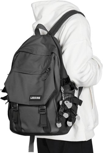 Live At Space - coowoz Casual Daypack Large upgraded version College Laptop Backpack Women Water Resistant Lightweight School Travel - Dark Grey-Small-Front_Standard 