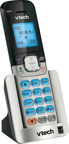 VTech - VT DS6501 DECT 6.0 Cordless Expansion Handset - Silver-Angle_Standard 