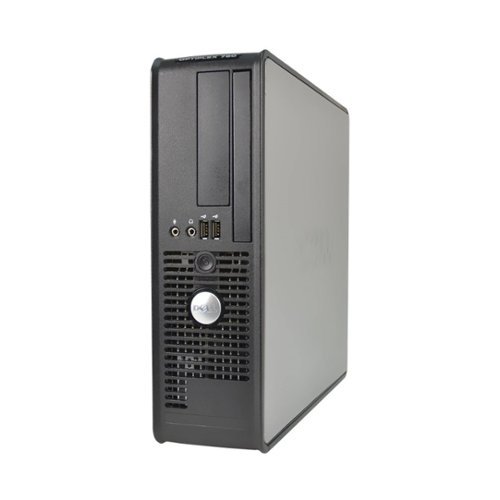 Dell - Refurbished OptiPlex Desktop - Intel Core 2 Duo - 4GB Memory - 250GB Hard Drive - Black/silver-Front_Standard 