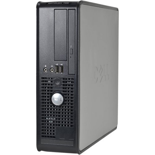 Dell - Refurbished OptiPlex Desktop - Intel Core 2 Duo - 4GB Memory - 1TB Hard Drive - Black/silver-Front_Standard 