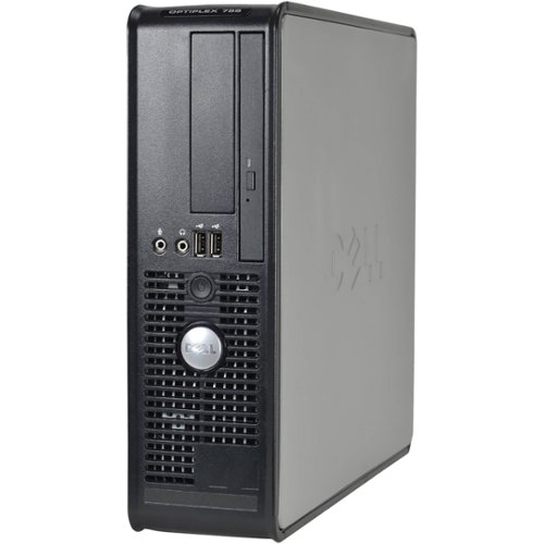  Dell - Refurbished OptiPlex Desktop - Intel Core 2 Duo - 4GB Memory - 1TB Hard Drive - Black/silver