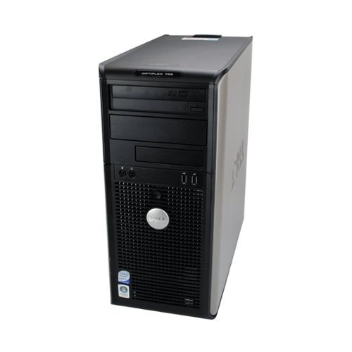 Dell - Refurbished OptiPlex Desktop - Intel Core 2 Duo - 4GB Memory - 1TB Hard Drive - Black/silver-Front_Standard 
